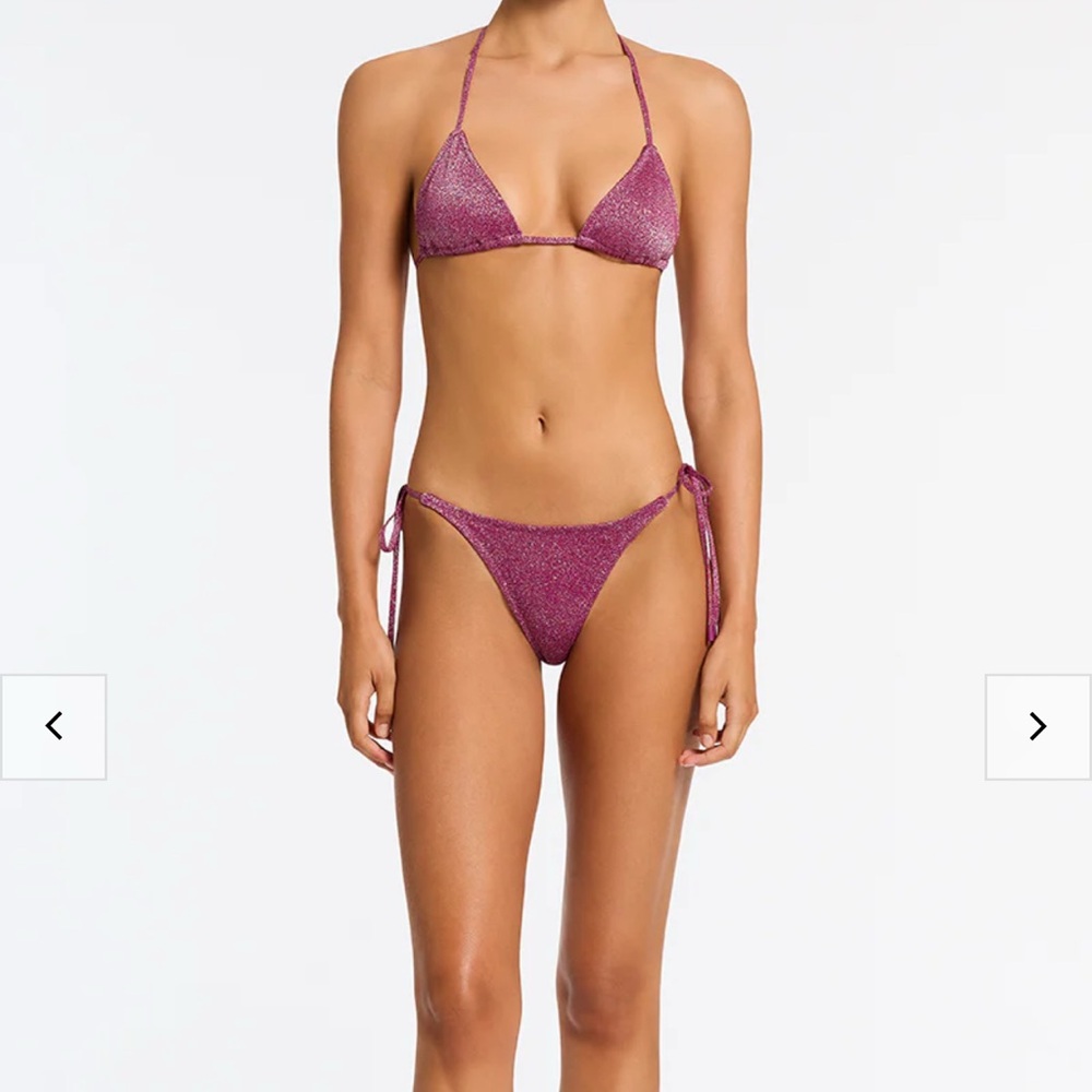 Triangl NWT Burgandy sparkle  bikini